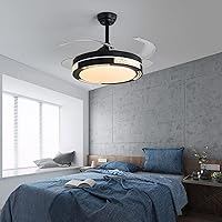 Vista 3 de YUEGOO Ventiladores De Techo con Lámparas, Ventilador De Techo con Luz Incesable, Moderna Control Remoto Led Letling Lemache De 50 / 60Hz Candelabro
