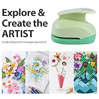 Vista 81 de UCEC Perforadora circular, perforadora circular de 1.25 pulgadas, perforadora de papel, perforadora de papel hecha a mano para manualidades