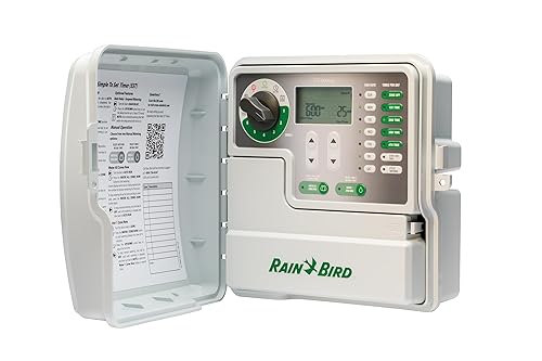 Vista 19 de Rain Bird sst600in sistema de rociadores de interiores fácil de instalar con temporizador y controlador, 6 zonas/estación