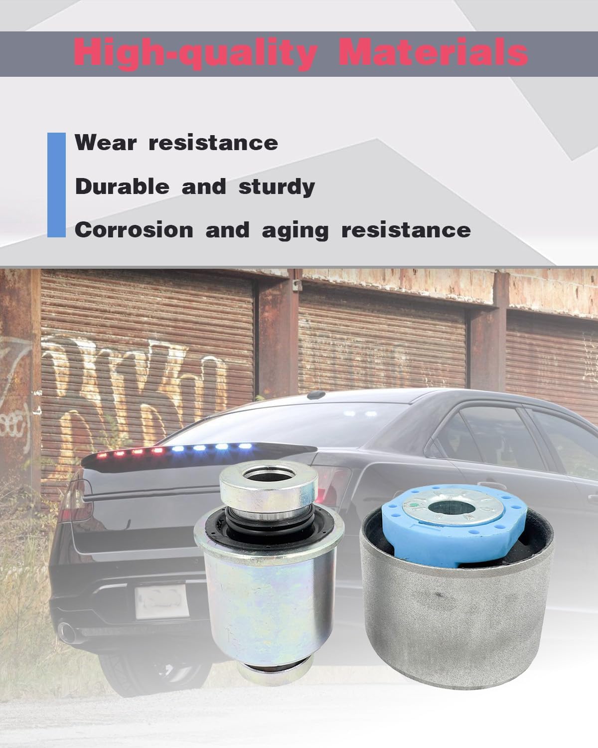 Rear Axle Suspension Trailing Control Arm Bushing Kit Fit for Ford Fusion 2013-2025 Edge 2015-2018 Taurus 2015-2025 Mondeo MK5 2014-2019 Mustang 2017-2020