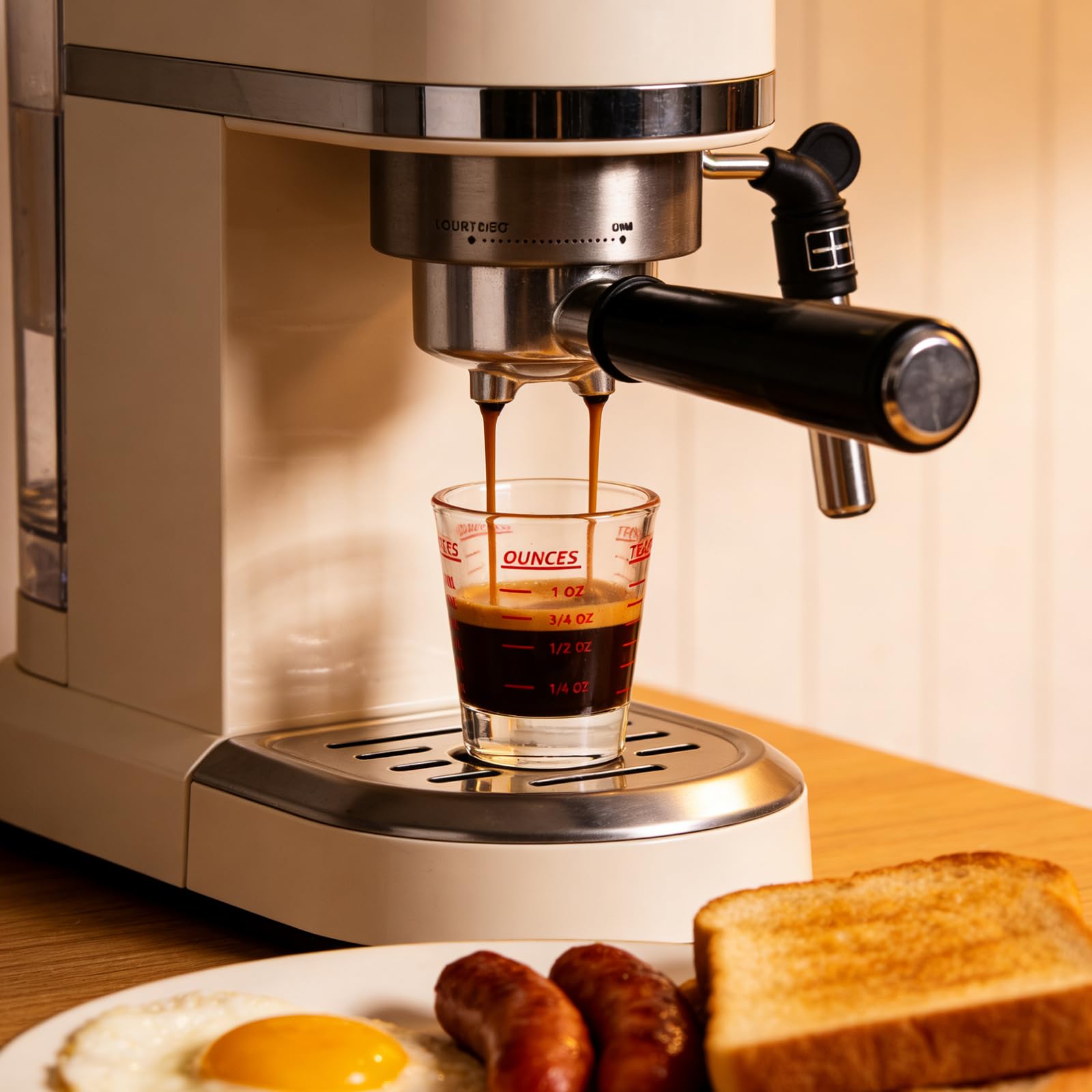 Schnapsglas-Messbecher, Espresso-Schnapsglas, 26-stufige Messung, 30 ml, 2 Esslöffel, 6 Teelöffel, Küchenutensilien, Bar-Barkeeper-Zubehör, Jigger für Barkeeper, 2 Stück, Rot