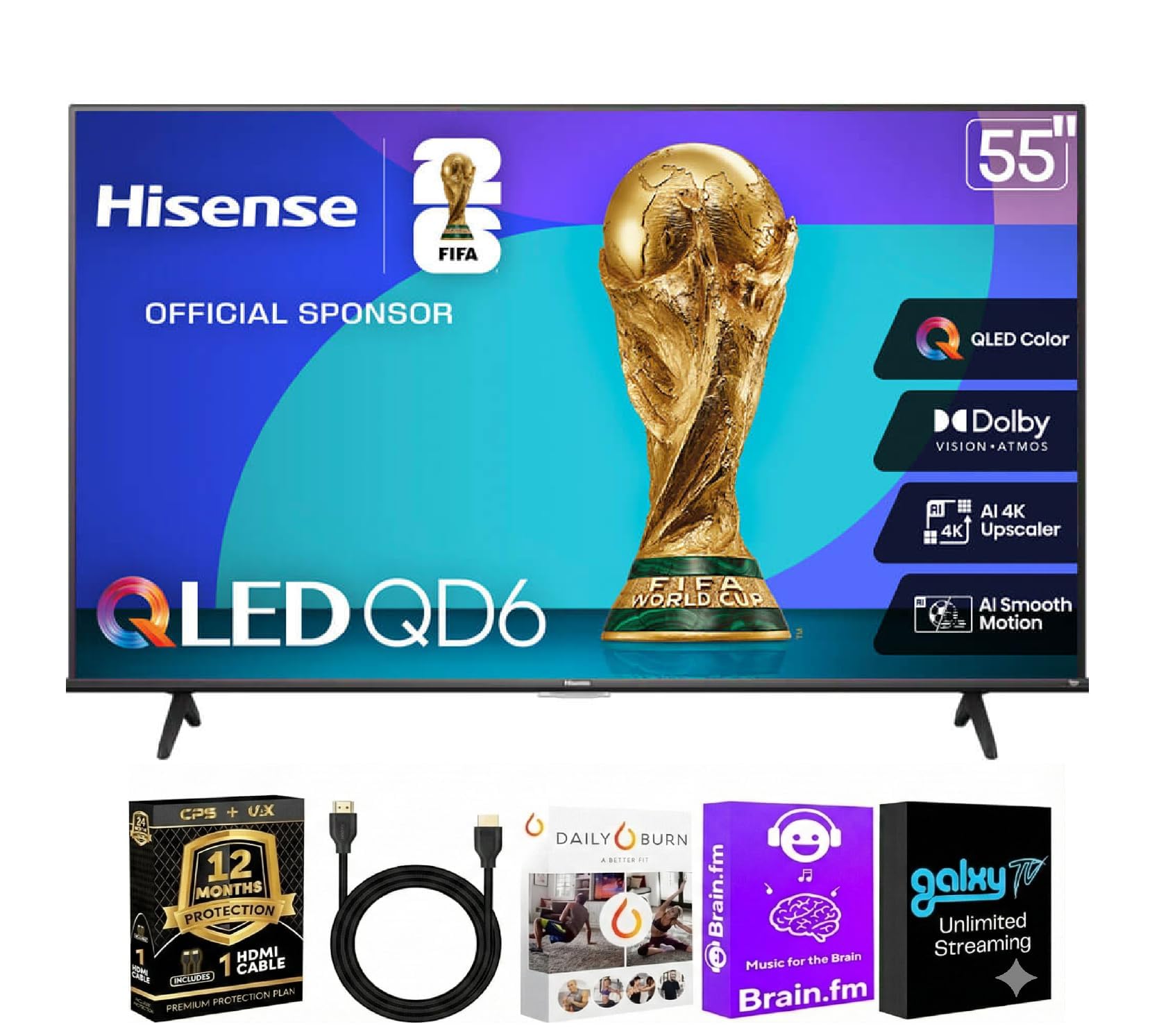 Amazon.com: Hisense 65 Inch Class QD6 Series 4K QLED Smart Fire TV