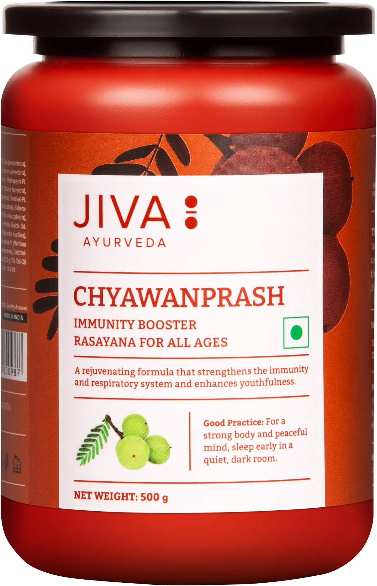 Jiva Chyawanprash - 500gm (Pack of 1) | Shastriya Formulation | 40+ Pure And Fresh Herbs Used | Boosts Immunity | Enriched with Antioxidants