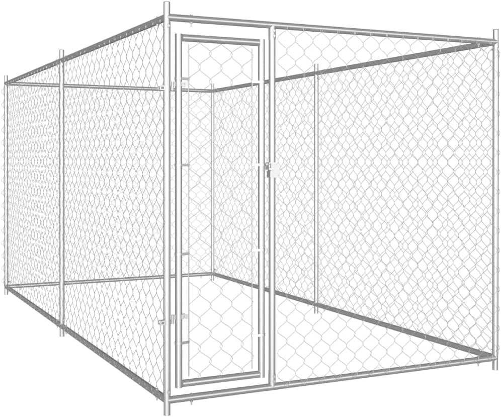 YEZIYIYFOB 12.5x6.3 FT Outdoor Dog Kennel Cage with Canopy