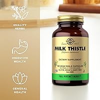 Vista 4 de Solgar Cardo mariano, 100 cápsulas vegetales – Soporte hepático – Potencia completa (FP) – Sin OMG, vegano, sin gluten, sin lácteos, Kosher – 100