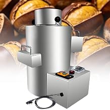 Chestnut Peeling Machine,Automatic Slotting Machine for Nuts with 12/16/18 Blades,No Damage to Chestnuts,Perfect for Hazelnuts,Macadamia Nuts,Walnuts 16Blade