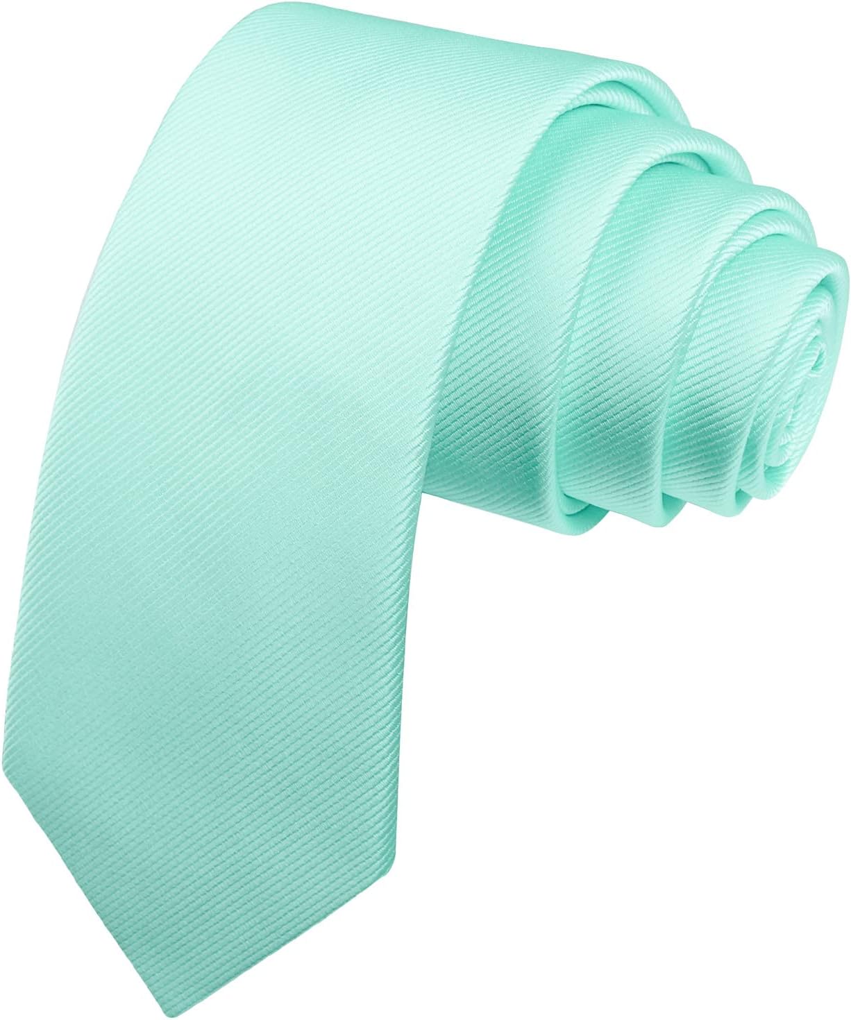 Alizeal Men's 2.4" Solid Color/Skull Patterned Casual Skinny Neckties