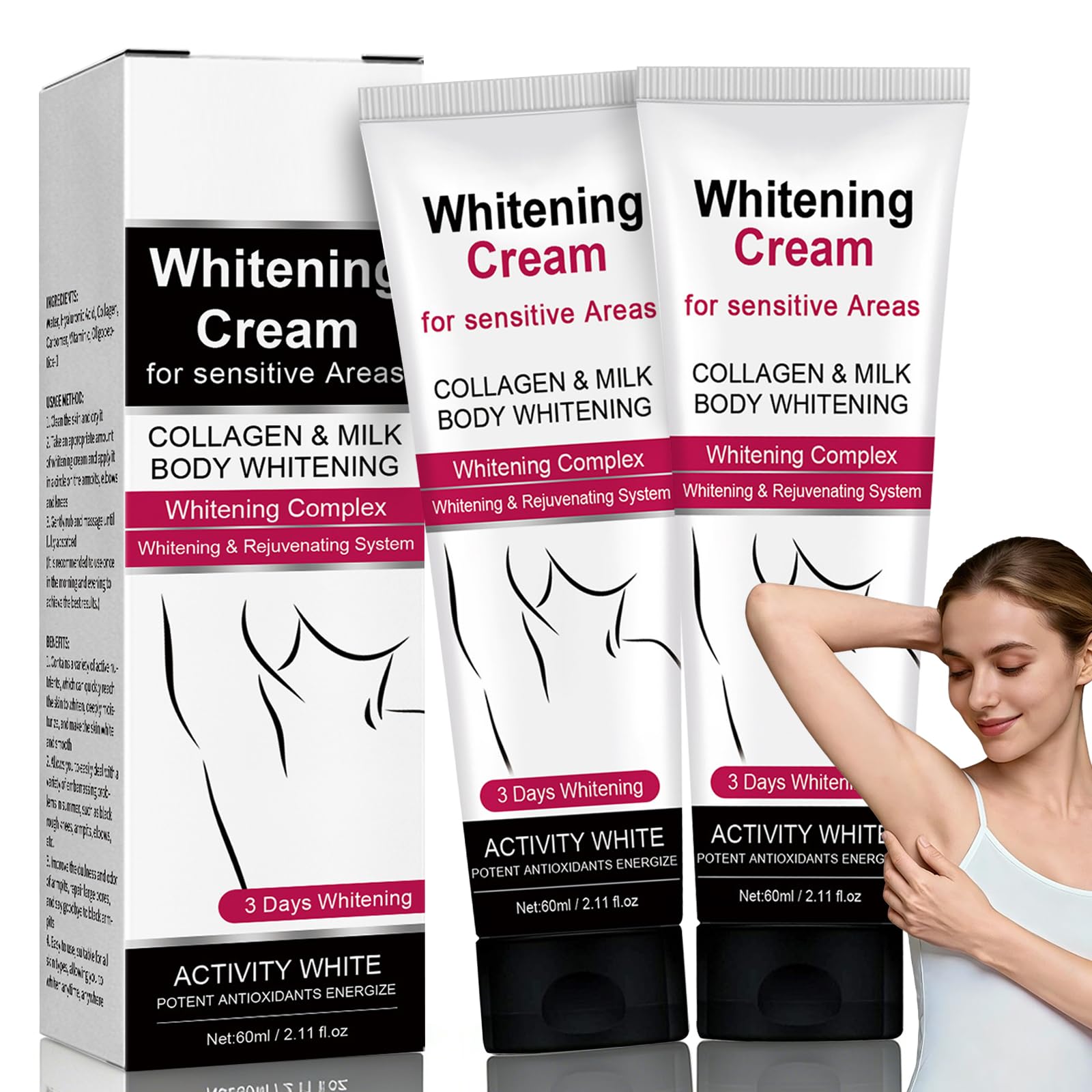 Crema Aclarante Corporal 120g,Tratamiento para Manchas Oscuras, Apto para Axilas,Rodillas y Zonas Íntimas,Hidratación Profunda para un Tono de Piel Más Uniforme y Suave — view 9