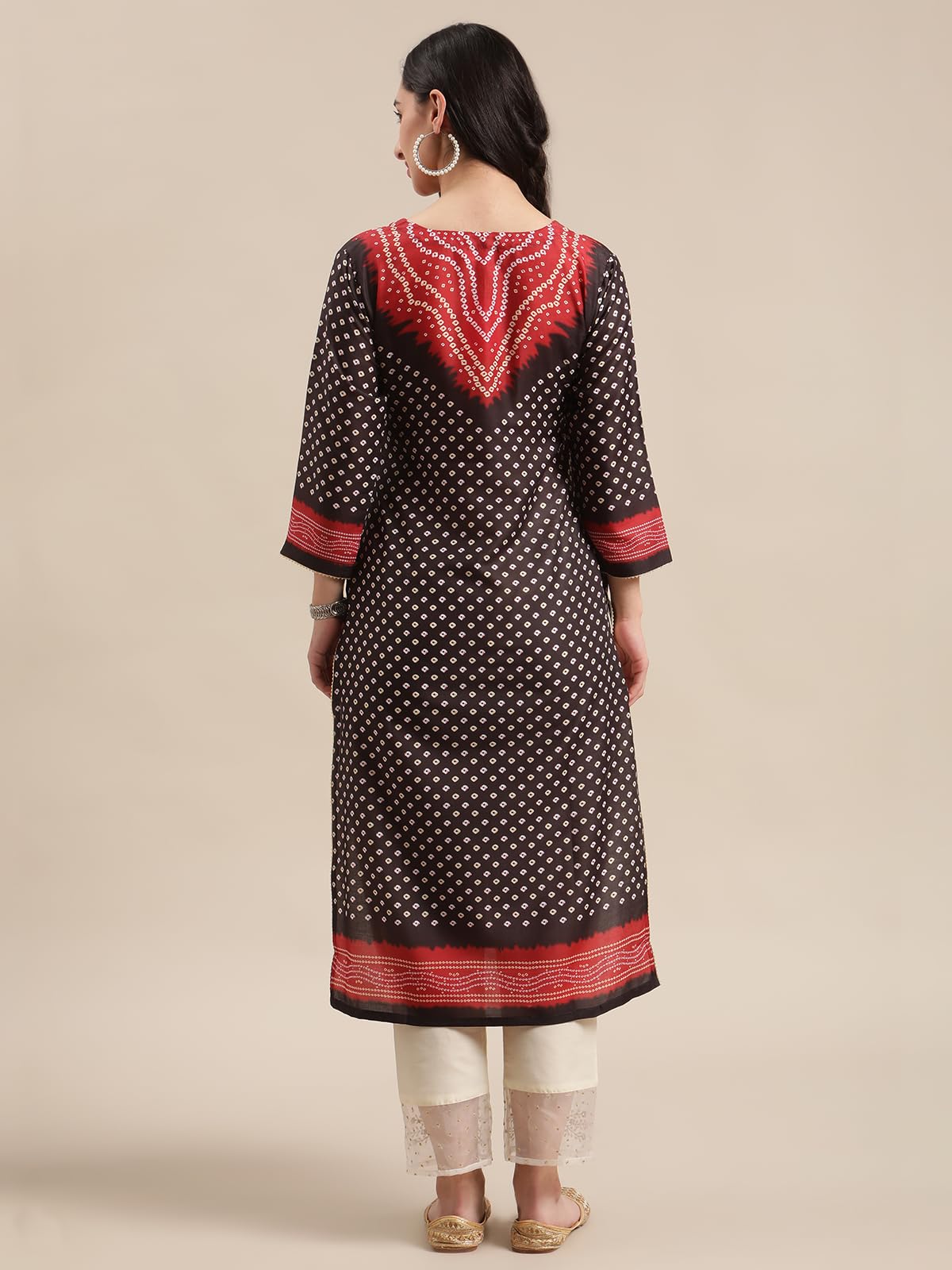 Varanga Women's Silk Kurta (Nv_Vkur17_Black