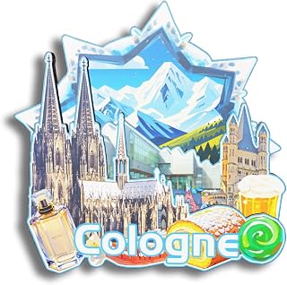 3D Wooden Fridge Magnet for Cologne Germany City Travel Souvenirs Refrigerator Sticker Home Kitchen Decorations Gifts