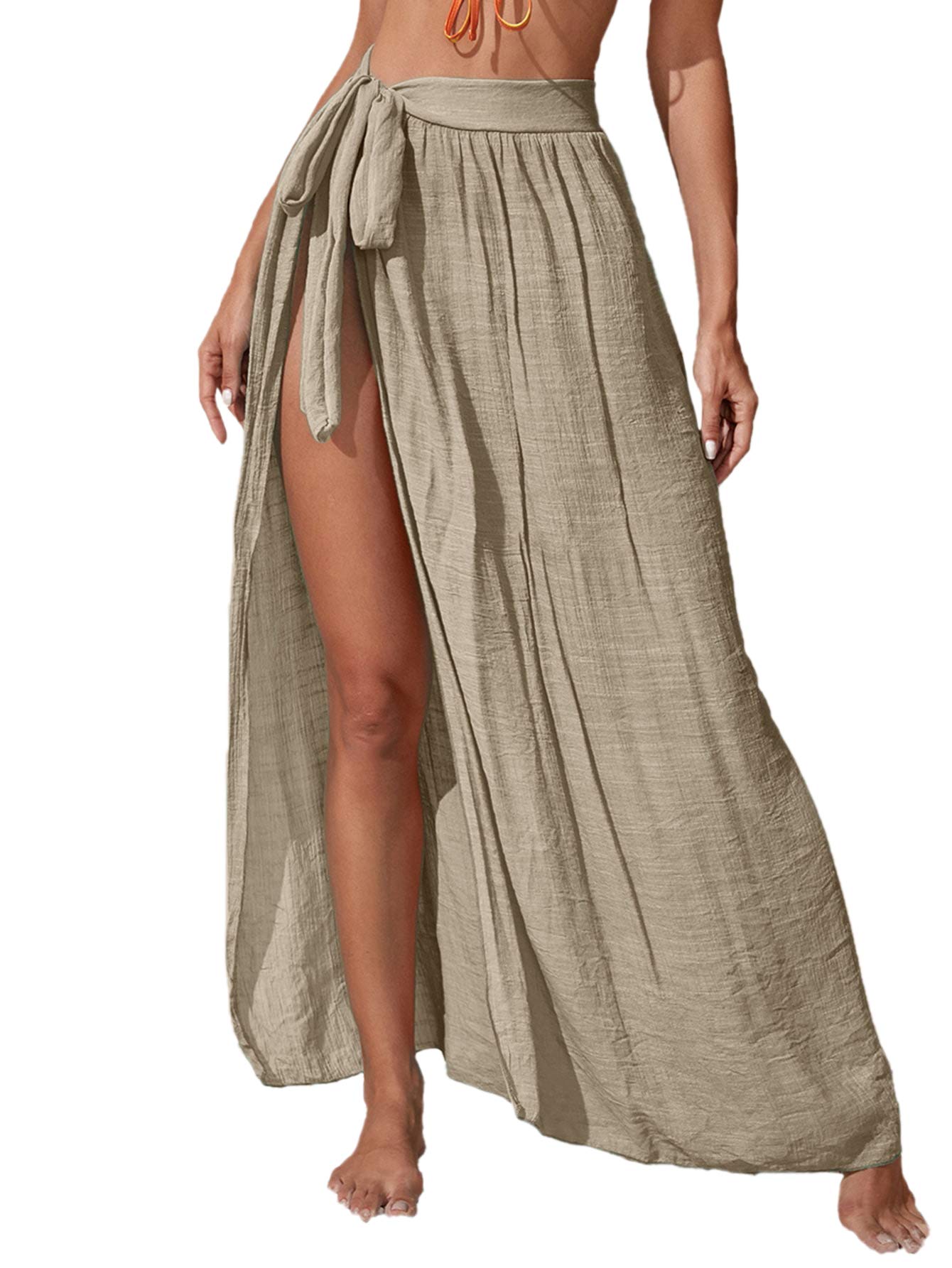 Women's Sheer Beach Swimwear Cover Up Wrap Skirt
