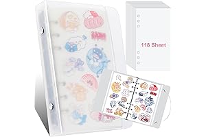 118 Sheets Reusable Sticker Collection Book