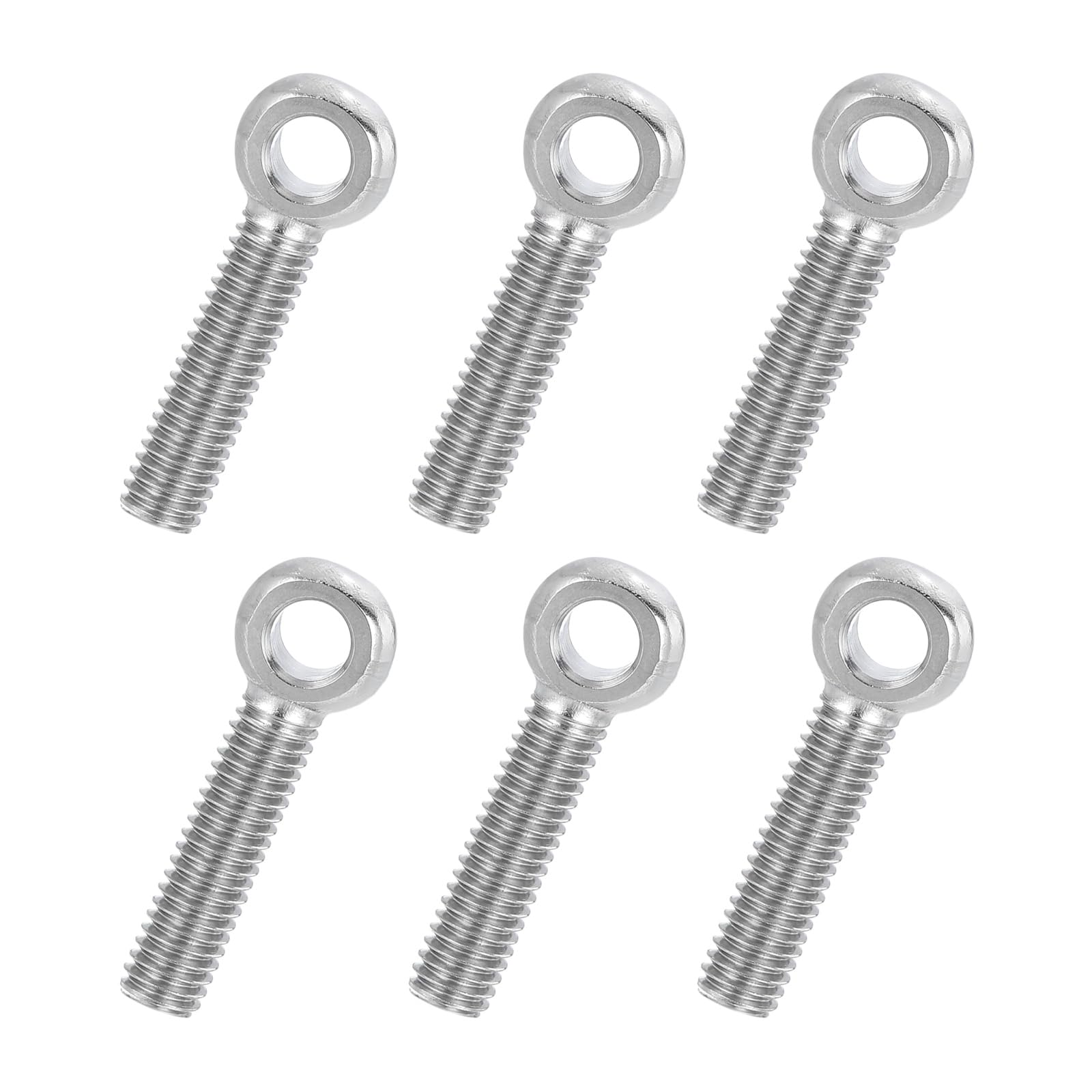 PATIKIL 6 Pcs M6x30mm Shoulder Swing Lifting Eye Bolt