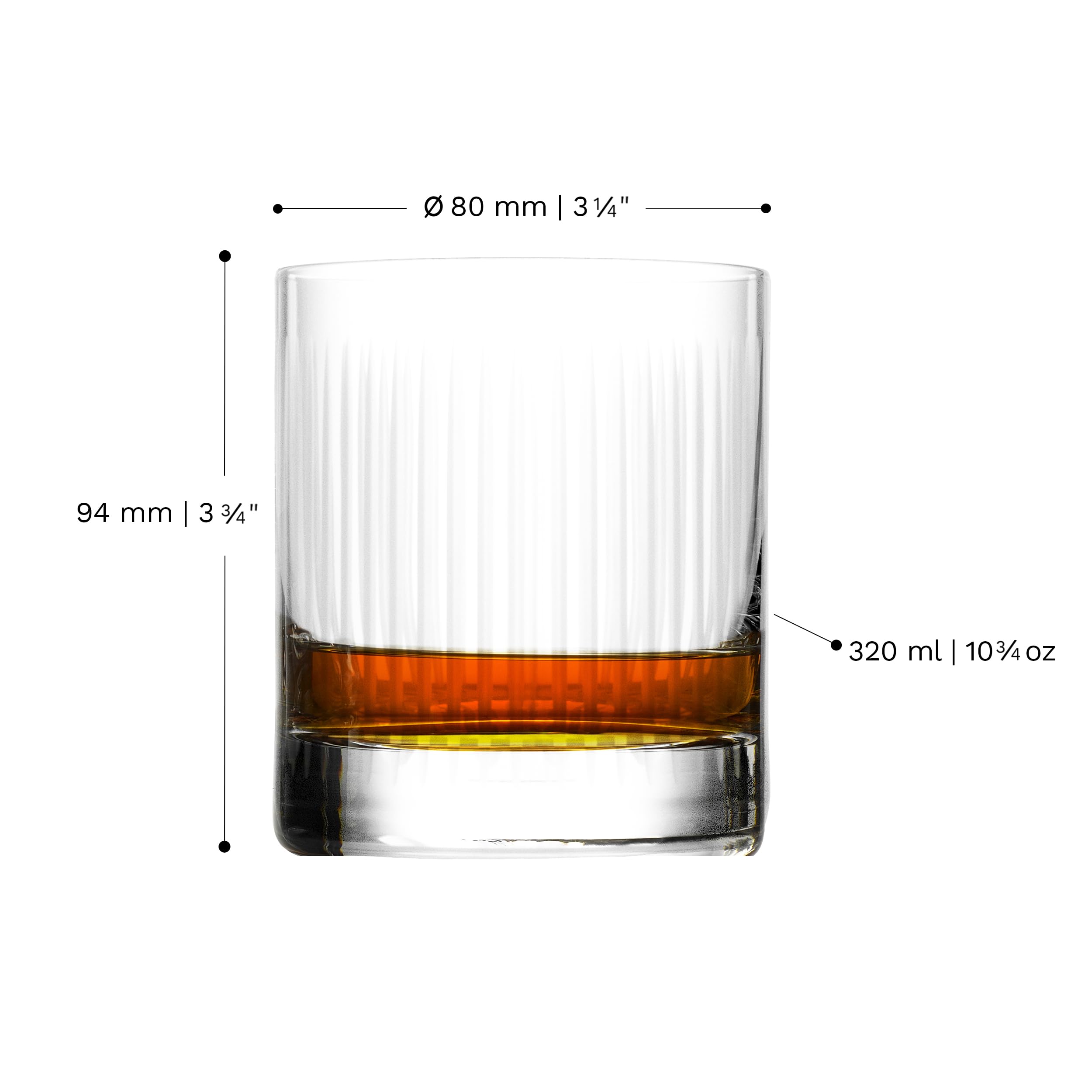 Stölzle Lausitz NYB SOHO Bicchieri da Whisky Set di 6, 320 ml – Eleganti Tumbler di Alta Qualità dal Design senza Tempo – Bicchieri da Whisky in Cristallo Senza Piombo – Lavabili in Lavastoviglie