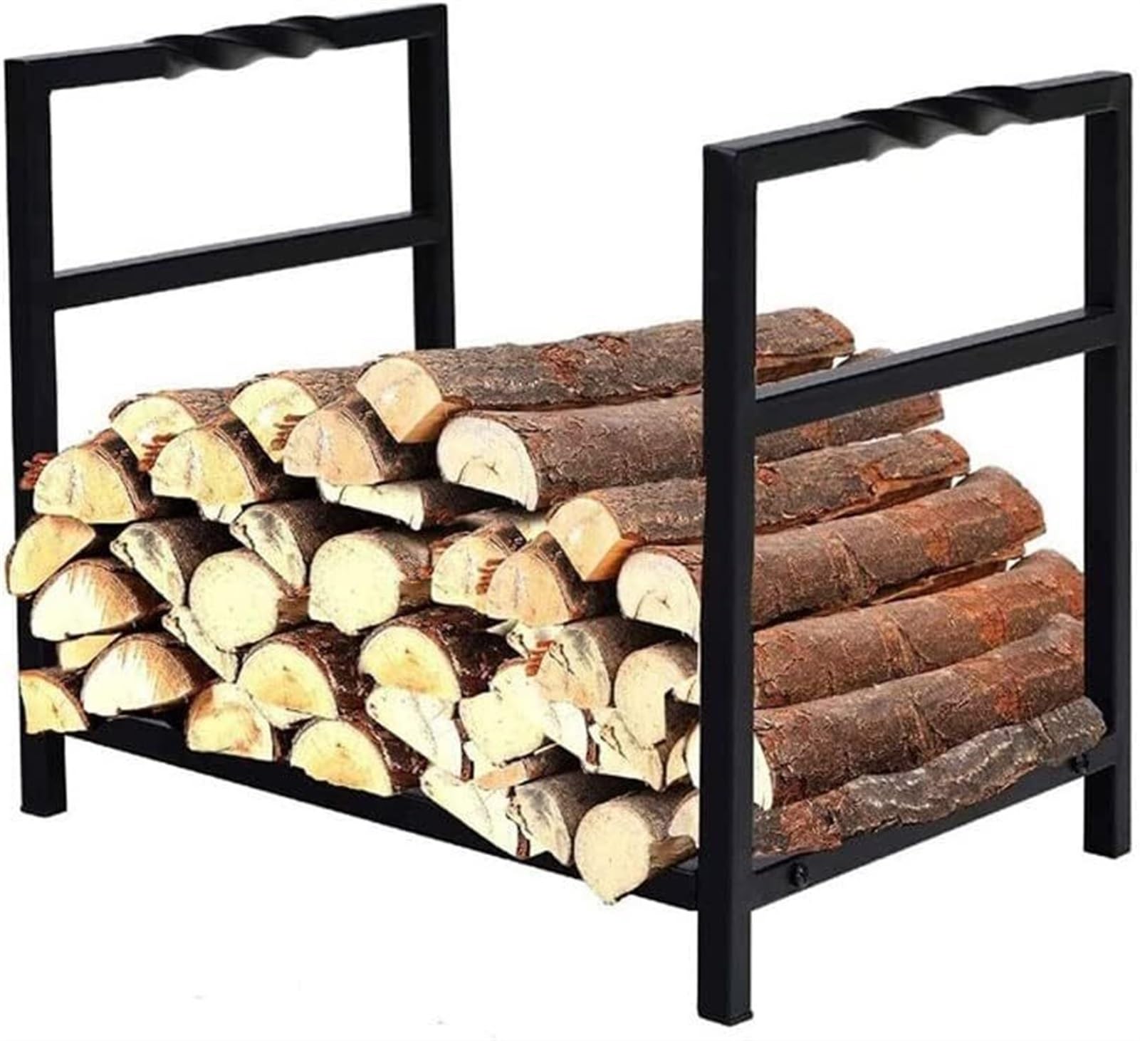 Support à bois pour intérieur au coin du feu et terrasse extérieure