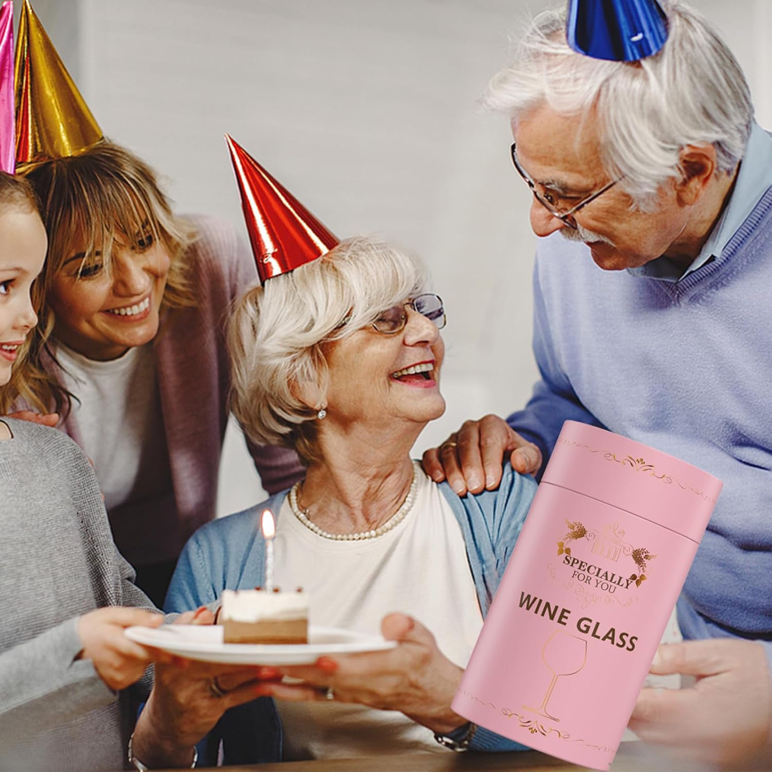 2026 Retirement Gifts for Women, Personalized Art Words Red Wine Glass Set, Pink Gift Package with Goblet, Key Chain, Wine Bag, and Farewell Card for Retired Woman - Image 7