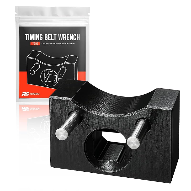 Chave para Ajuste e Remoção do Tensor da Correia Dentada MD998767 Rogierra para Mitsubishi, Hyundai e Kia, Preta