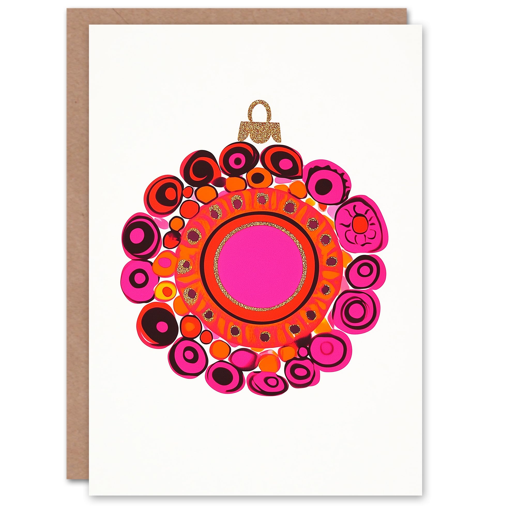 Wee Blue Coo Bauble Design Xmas Christmas Card