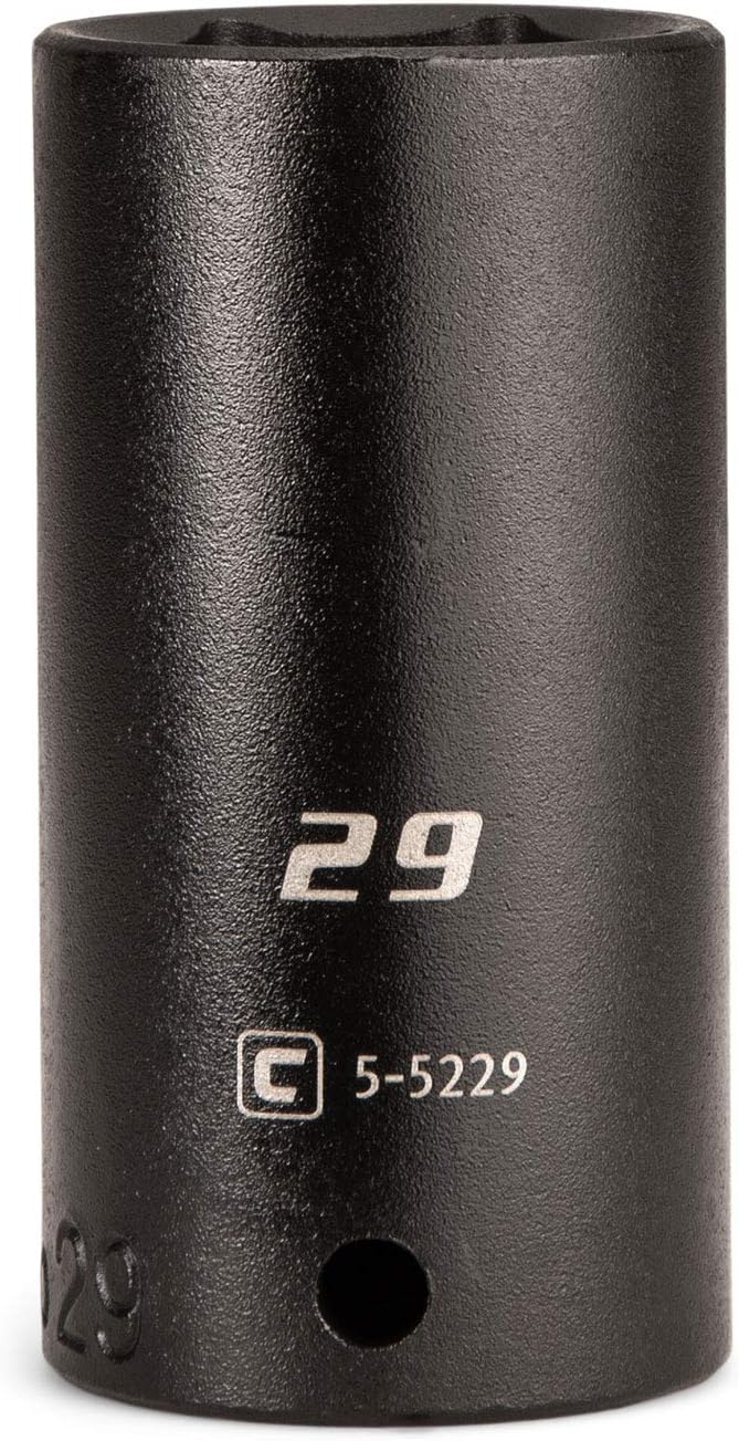 Capri Tools Deep Impact Socket, 1/2-Inch Drive, 6-Point, Metric (22 mm)