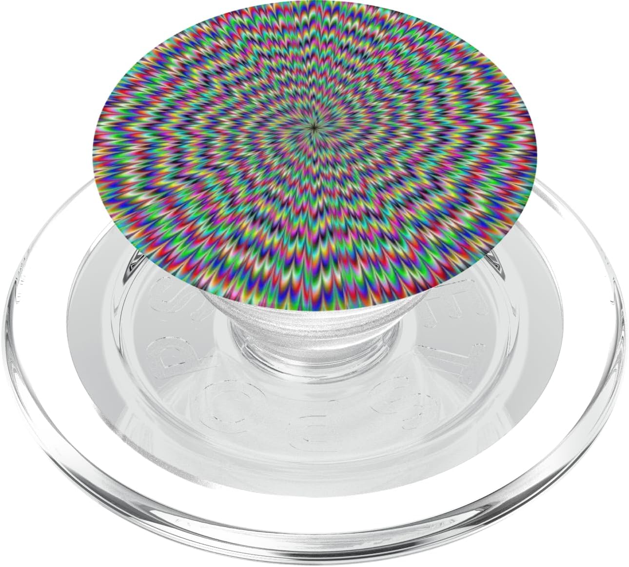 Mind Trick Optical Illusion Trippy Psychedelic Colorful PopSockets MagSafe PopGrip for iPhone