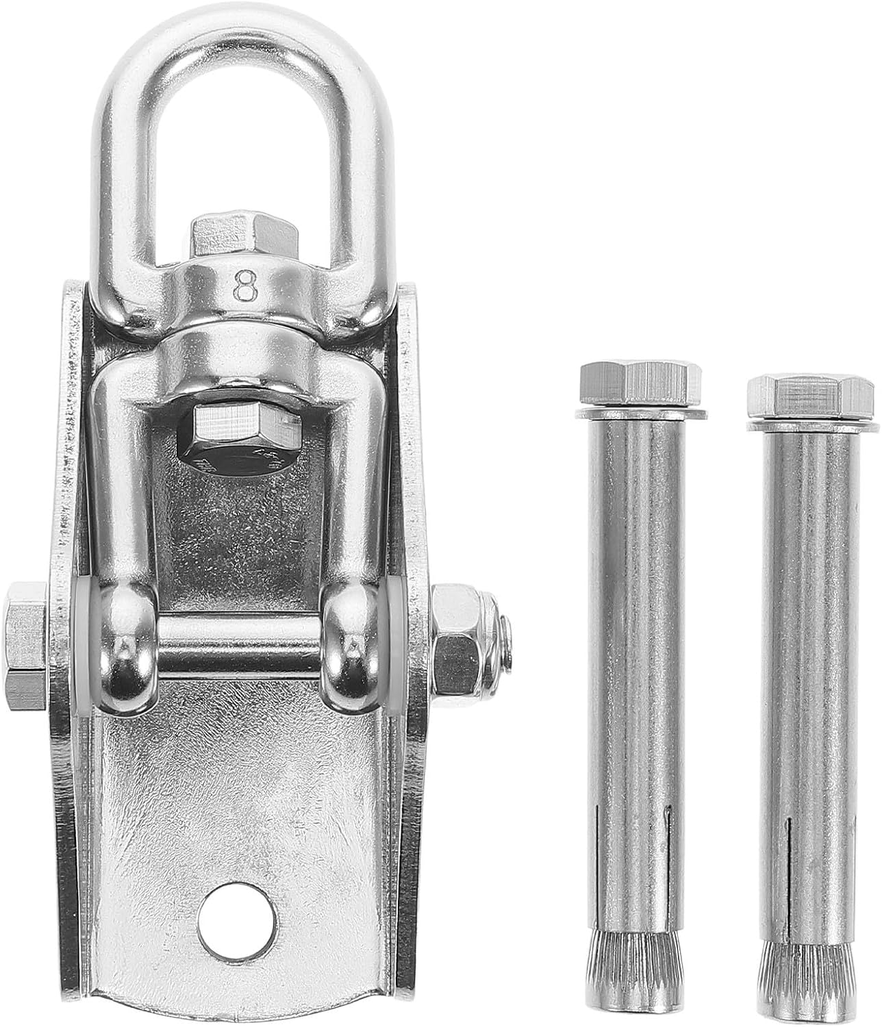 Heavy Duty Stainless Steel Swivel Hook for Hammock and Punching Bag, High Durability Ceiling Mount Hanger Kit with Reliable Swing Hardware for Indoor and Outdoor Use