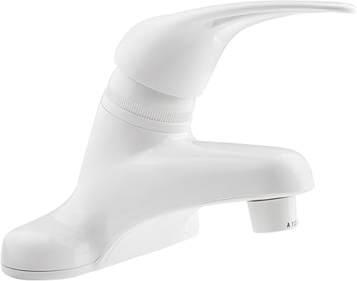 Grifo de lavabo RV de una palanca Dura Faucet grifo para baño RV para casas rodantes modernas de distintos tipos, Blanco