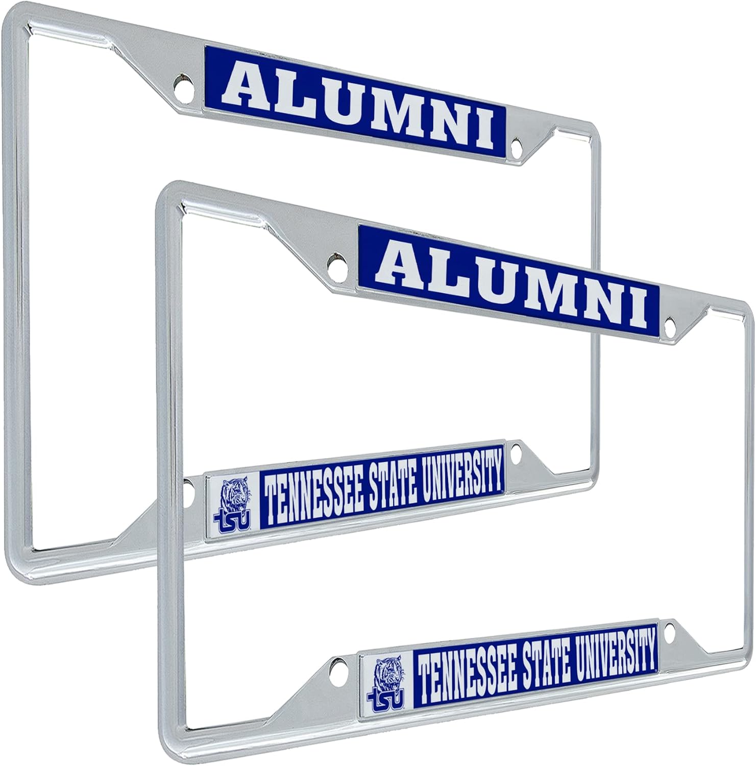 Desert Cactus Tennessee State University License Plate Frame Car Tag Holder for Front or Back of Car Officially Licensed Metal (Alumni 2-Pack)