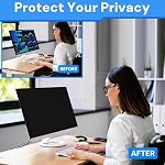 27 Inch Computer Monitor Filtre d'écran de confidentialité pour 16:9 Aspect Ratio Monitor, amovible écran de confidentialité de l'ordinateur et 27 Filtre à lumière anti-bleu de pouce