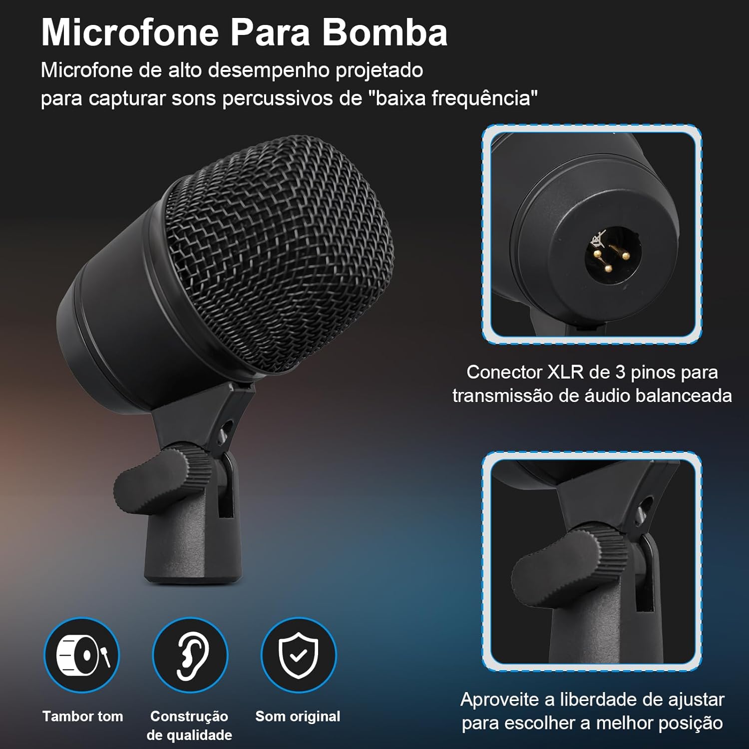 Instrument Condenser Microphones, K9 Cardiod Condenser Microphone Set