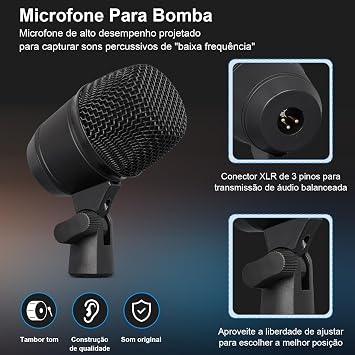 Instrument Condenser Microphones, K9 Cardiod Condenser Microphone Set