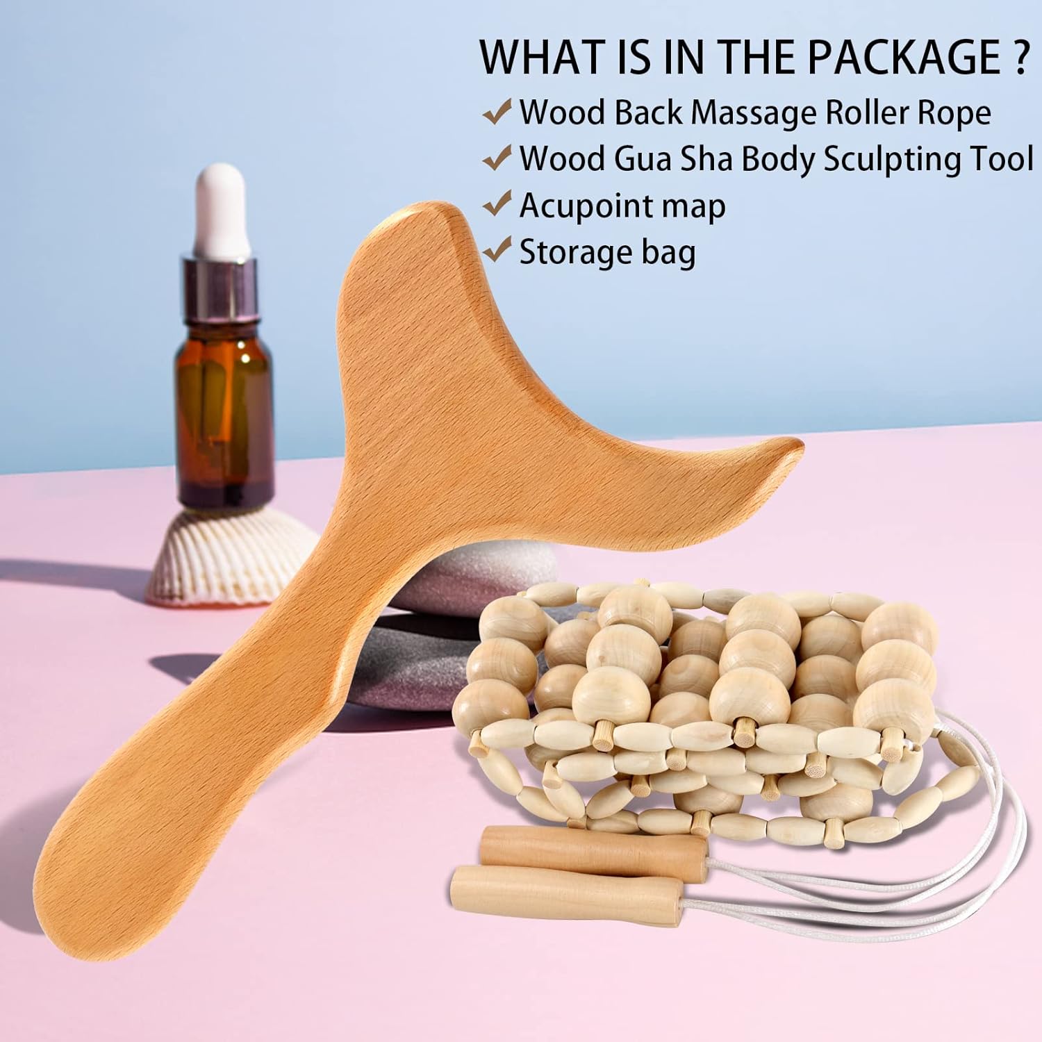 Masajeador Facial Masajeador De Espalda Manual Maderoterapia