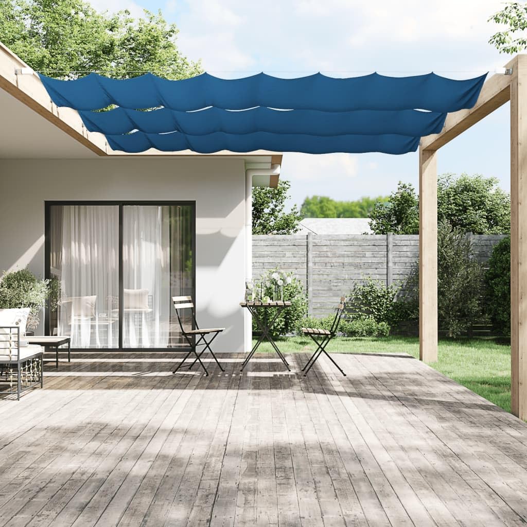 Store vertical bleu brise-vue imperméable 60x420 cm protection UV balcon