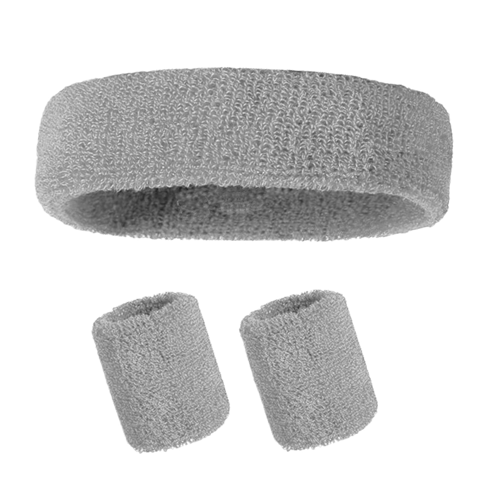matumou Sweatband Set Sports Headband Wristband Set Terry Tennis Gymnastics Wristband Athletic Sweat Headband for Men Women