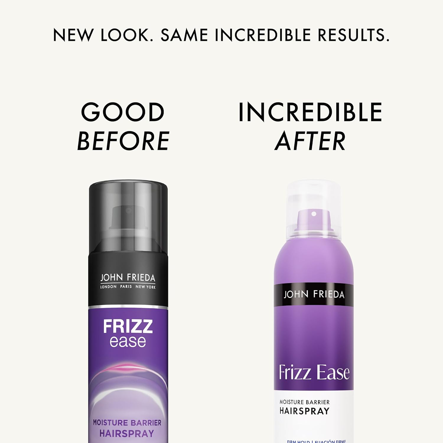 John Frieda Frizz Ease Moisture Barrier Hairspray, Seals Out Moisture with a Protective Barrier, Blocks Frizz, Protects Against Heat, Keeps Hair Straight with Long-Lasting Hold, 2 Oz, Pack of 12