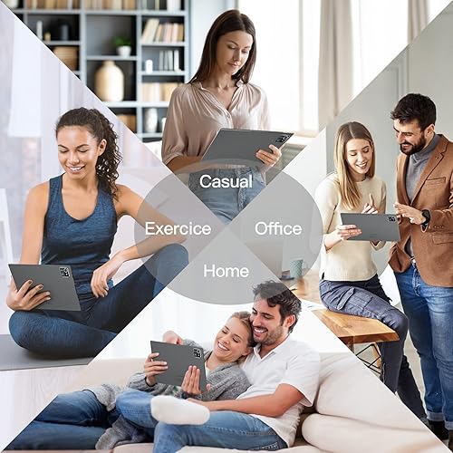 Miniatura 7 de Dewsod Tablet de 10 pulgadas, Android 13 Go Tablet con 6 GB (2+4) RAM + 64 GB de ROM, procesador de cuatro núcleos, 1280 x 800, cámara dual, batería