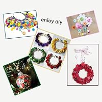 Vista 5 de 600-700 Piezas Botones Redondos de Resina Tamaños Variados para Manualidades Costura DIY Manual Pintura de Botones DIY Adorno Hecho a Mano Botones