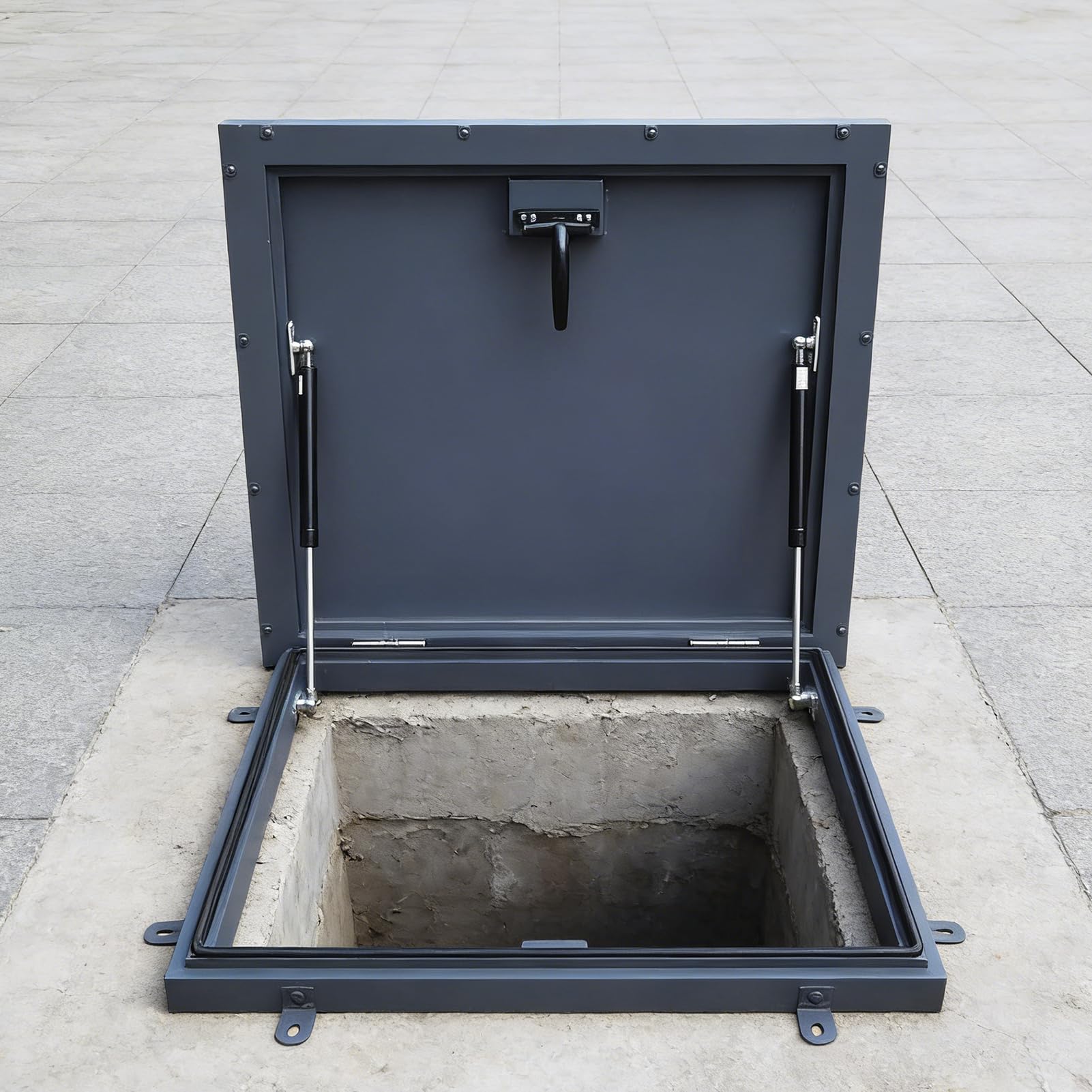 Ventana de pozo de luz de sótano contra la humedad y puerta de acceso al techo 70x70