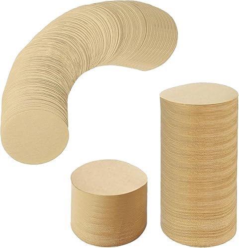 800 filtros de café expreso, filtro de papel redondo sin blanquear de 2.008 in para máquina de expreso, filtro de café desechable compatible con