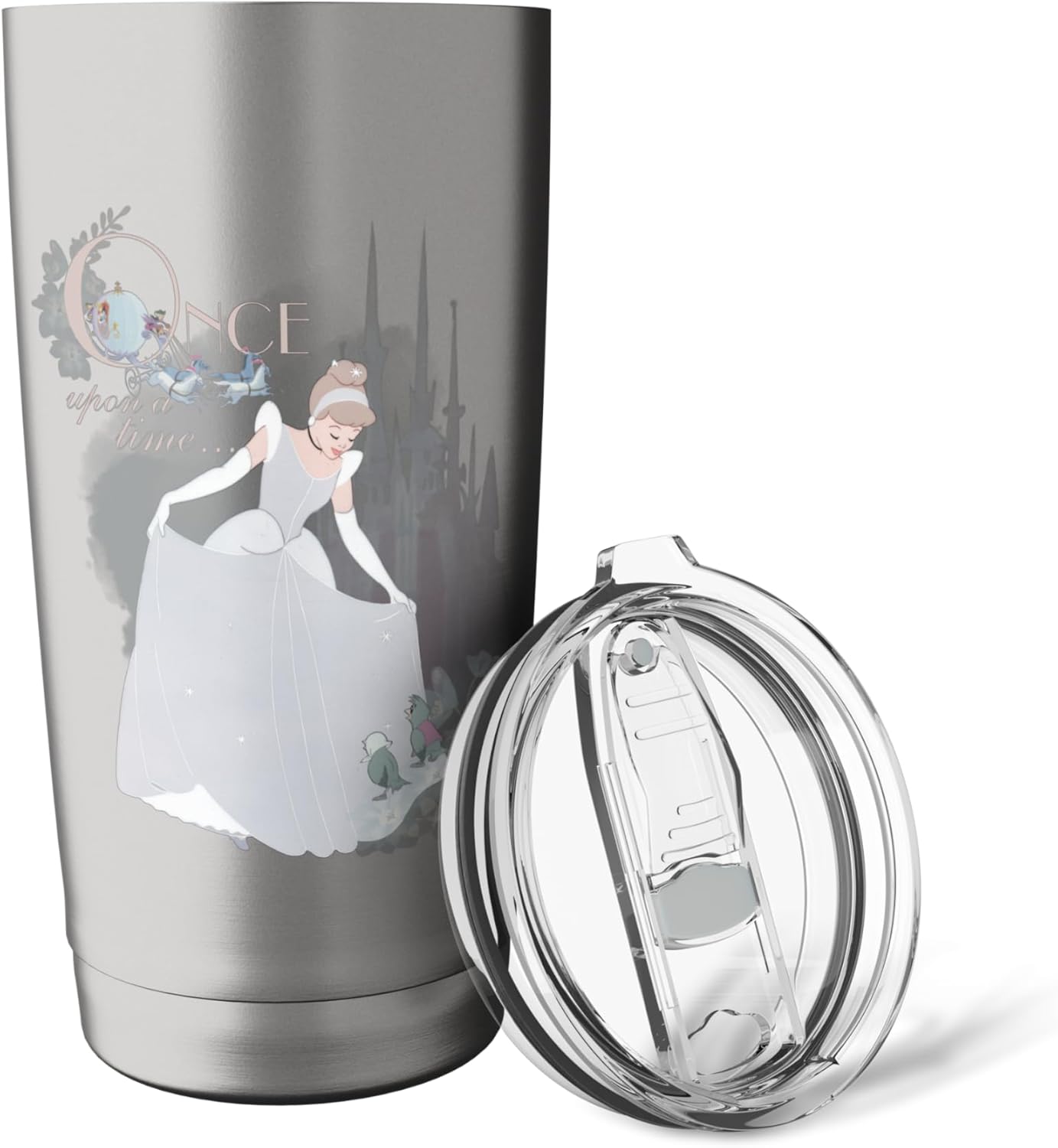 Disney Princess Cinderella Vintage Once Upon a Time Stainless Steel Insulated Tumbler