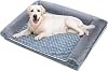 Large Dog Bed, Dog Couch with Removable Washable Cover,Memory Foam Orthopedic Sofa Bed with U-Shaped Bolster, Non-Slip Bottom for Small, Medium, and Large Dogs 96x71x16cm