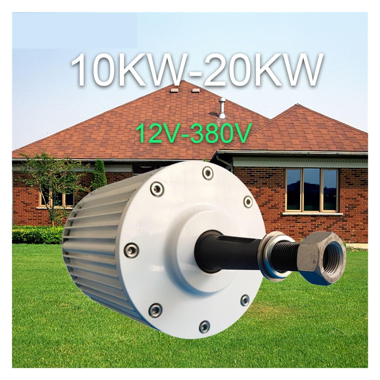 Generador de turbinas eólicas de 20000W, generador de imán permanente de alta eficiencia, Motor de 20KW, generación de energía for turbinas eólicas(Taper Shaft,24V,20KW)
