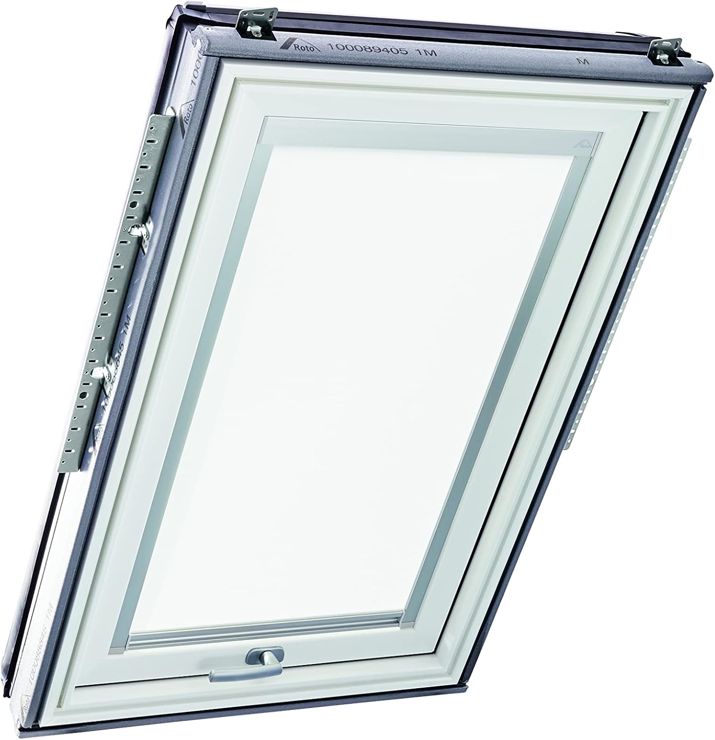 Original Roto Exclusive ZRE Roller Blind for Roto Roof Windows - Guide Rail Silver - Manual Operation - Daylight Blind Series Designo R6/R8, i8 and Classic 64/84 - Size 065/098 | 06/09 - Colour White