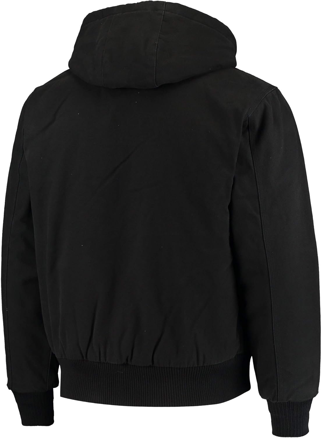 Dunbrooke NFL Pittsburgh Steelers Dakota Canvas Quilt Lined Hooded Jacket, Black, 4XL