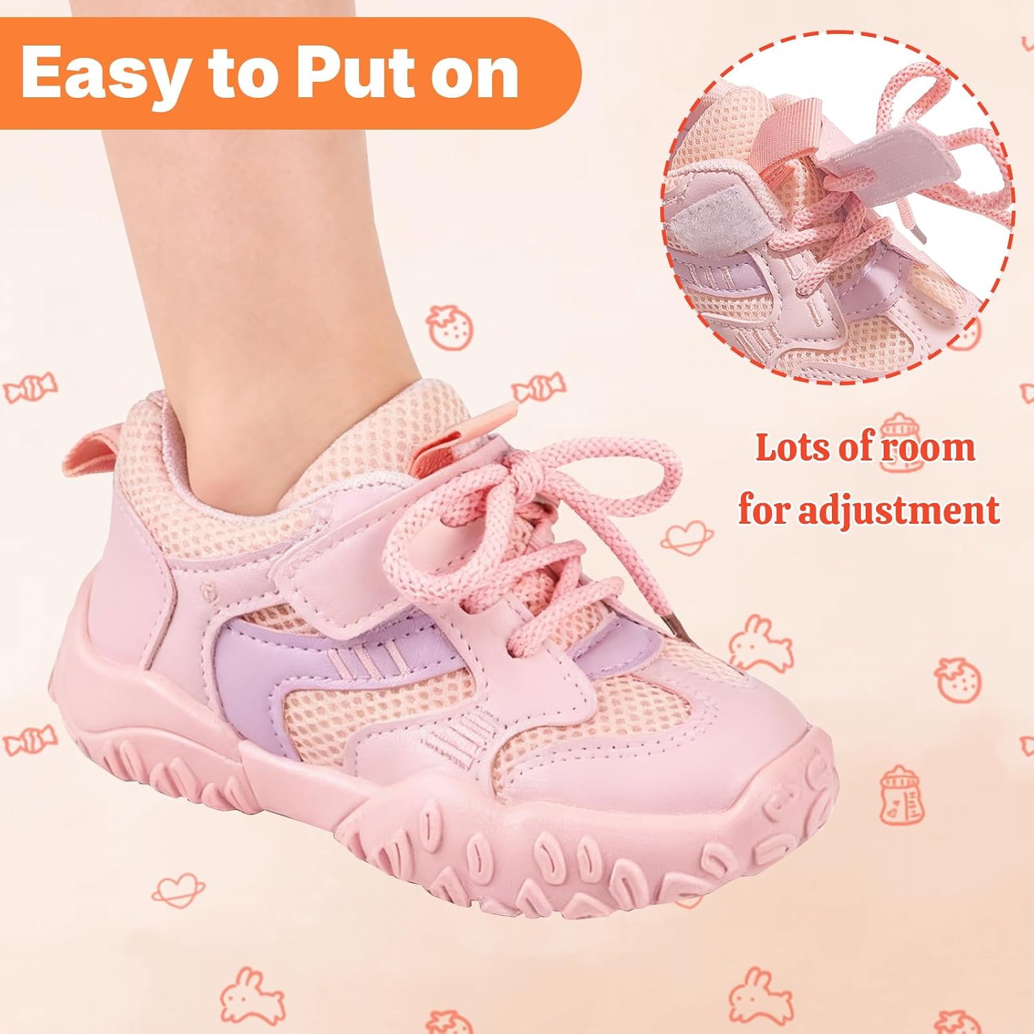 Toddler Girl Boy Walking Shoes Summer Tennis Sneakers | Wide Dinosaur Design Soft Rubber Sole Breathable Outdoor Running Casual