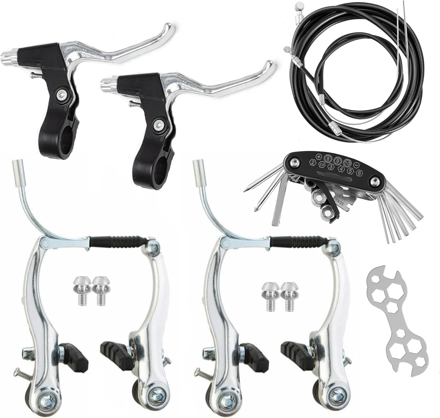 how to adjust v brakes on a mountain bike