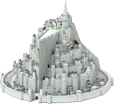 Metal Earth Premium Series Lord of The Rings Minas Tirith 3D Metal Model Kit Fascinations