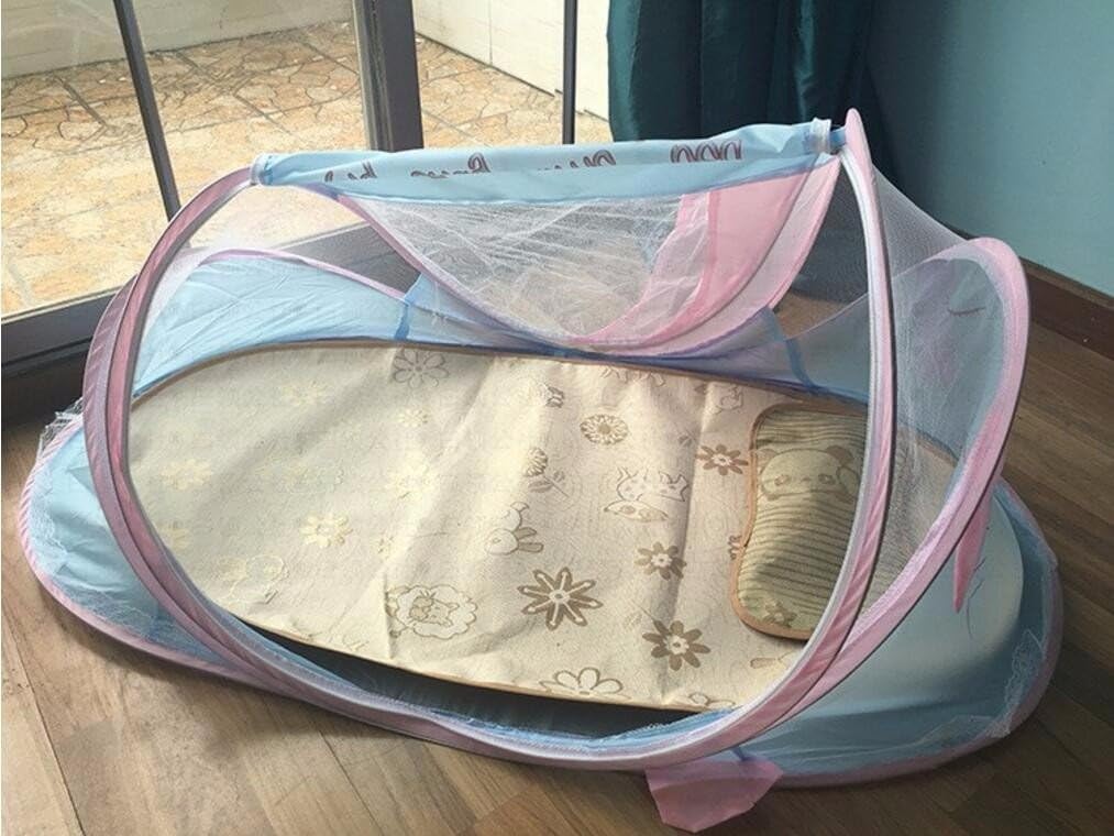 SJQKA-Baby mosquito nets, children mosquito cover, single baby, cartoon free installation, folding portable, grain account, 1 meters long, 2 wide 70cm high 50cm,A : Sports & Outdoors