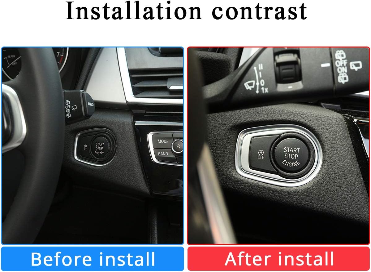 Start Stop Button Push Button Ignition Switch for BMW F Series 1 2 3 4 5 6 7 Series X1 X3 X4 X5 X6 F20 F21 F30 F31 F10 F11 F01 F48 F25 F15 F16-Replacement button (A)
