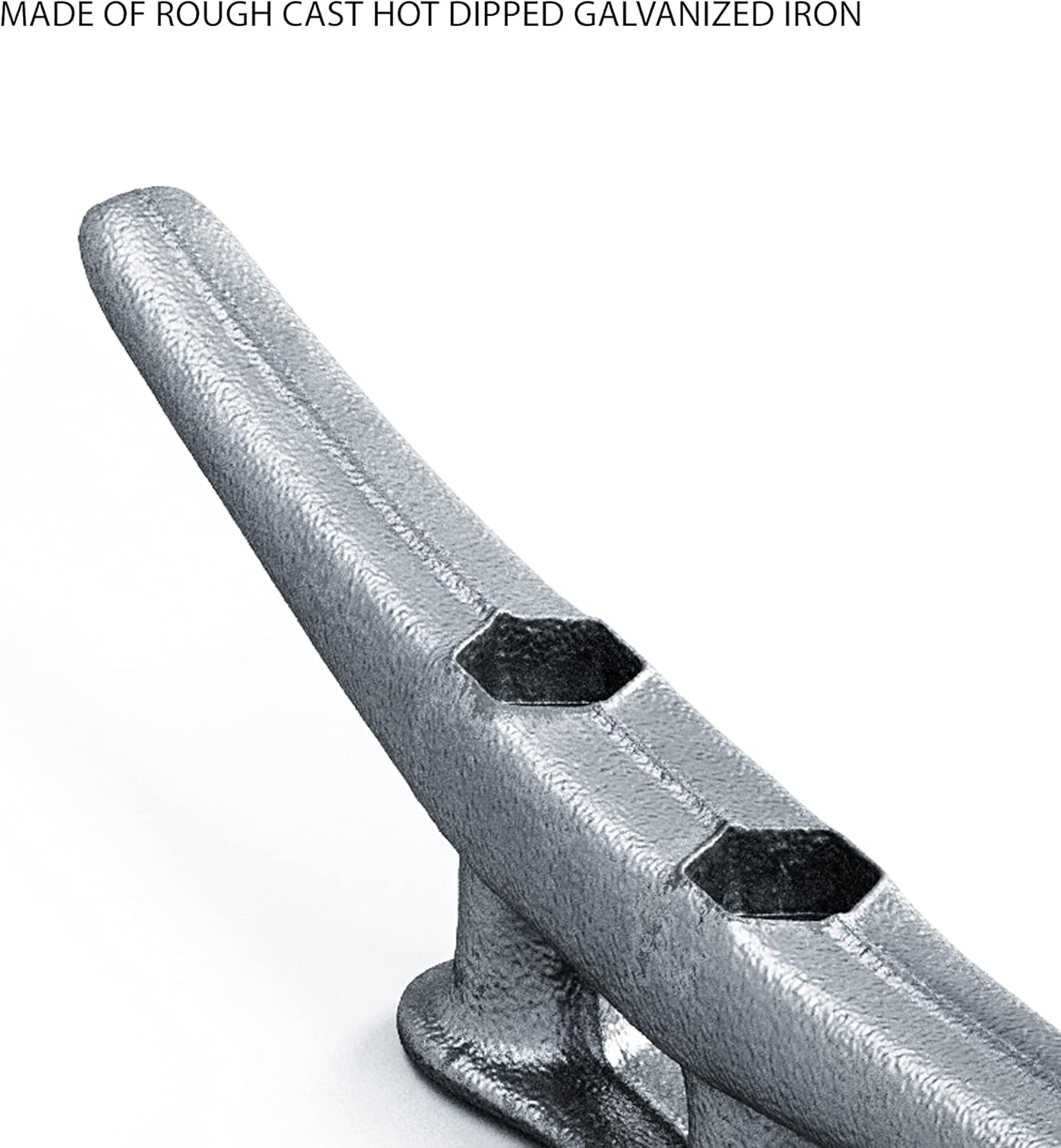 Simplified Living 8" Dock Cleat, Weatherproof Galvanized Cast Iron Boat Cleat Tie Downs for Marine Pier or Decorative Nautical Maritime Décor, 4, 8, 16 Pack : Sports & Outdoors