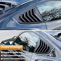 Vista 3 de Escobilas para ventana lateral para Ford Mustang 2015 2016 2017 2018 2019 2020 2021 2022 2023, cubierta para parabrisas con protección solar